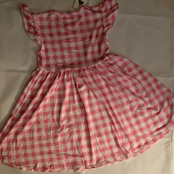 Barbie The Movie Pink Plaid Dress with Hair Bow Halloween Cosplay Princess New - Picture 6 of 8